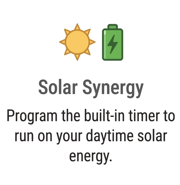Ideal For Use With Solar Power